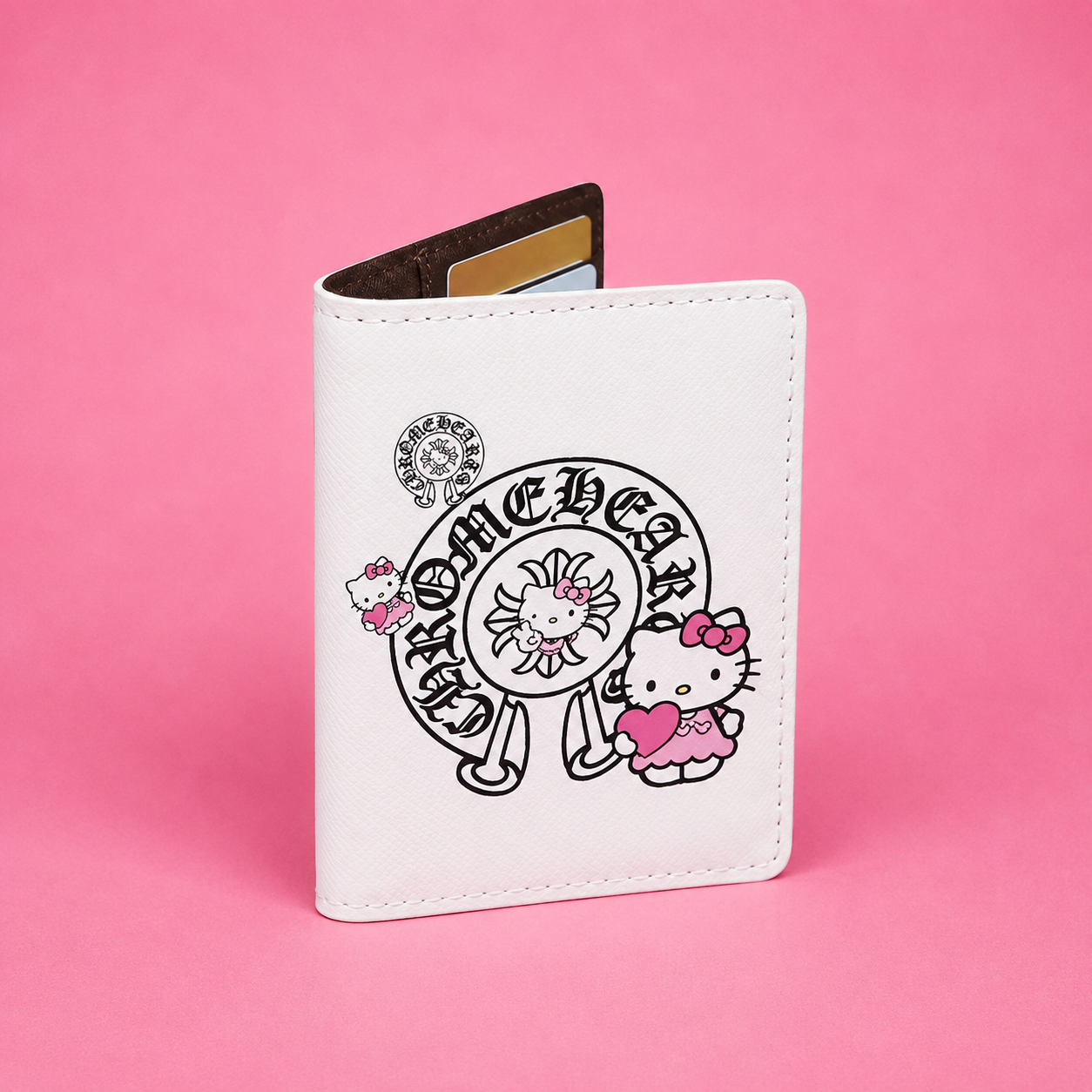Kitty Chrome Passport Holder